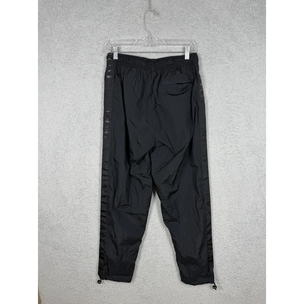 Nike Air Jordan Warm‎ Up Pants Mens S Black Flight Woven Taped Logo FB7292-010